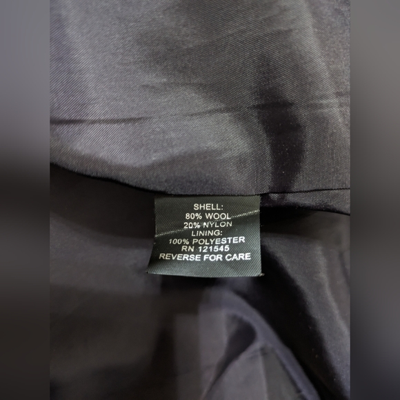 London Fog Luxury Wool Purple Overcoat 💜 Size 12 - Picture 3 of 7